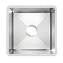 Elkay SS Sink, 16-1/2" x 16-1/2" x 5 1/2", Undermount, Single Bowl, 18 Ga MFD102