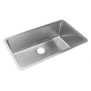 Elkay SS Sink, 30" x 18" x 9", Undermount, Single Bowl, 18 Ga MFD110