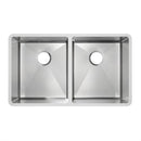Elkay SS Sink, 31-1/2" x 18-1/2" x 9", Undermount, Double Bowl, 18 Ga MFD113