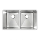 Elkay SS Sink, 31-1/2" x 18-1/2" x 5 1/2", Undermount, Double Bowl, 18 Ga, 50 Pack MFD117-50