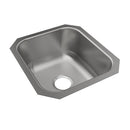 Elkay SS Sink, 16-1/2" x 18-1/4" x 8" Undermount, Single Bowl, 20 Gauge MFV104