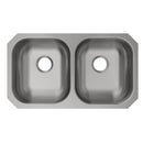 Elkay SS Sink, 31-3/4" x 18-1/4" x 5-1/2", Undermount, Double Bowl, 18 Gauge, 50 Pack MFV117-50
