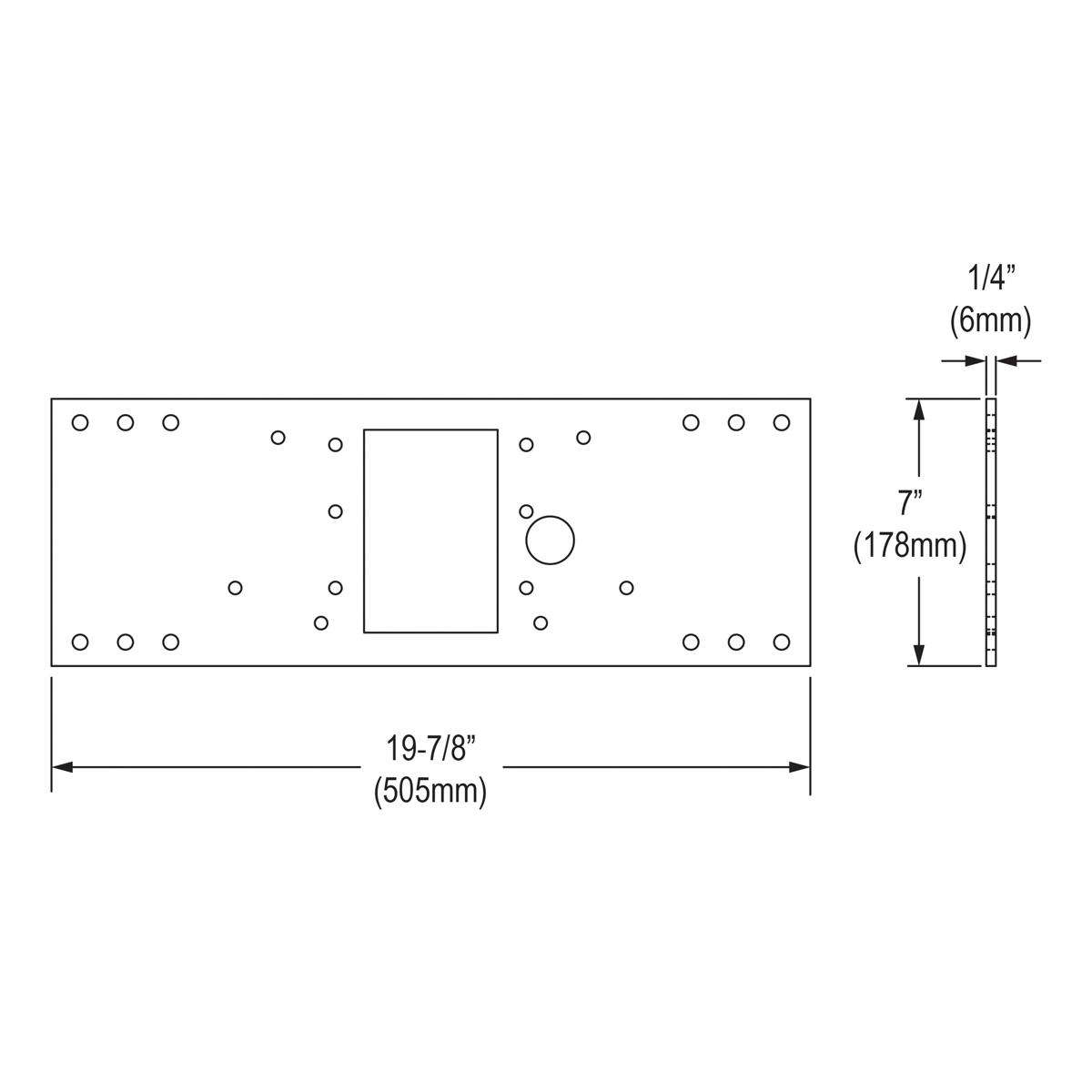 Elkay In-wall Mounting Plate for Single-station Non-refrigerated Fountains MPW101