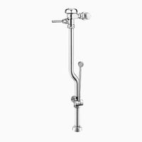 Sloan BPW 1000-1.6 Exposed Manual Flushometer, 1.6 gpf, Top Spud, Polished Chrome, 2" Offset, with