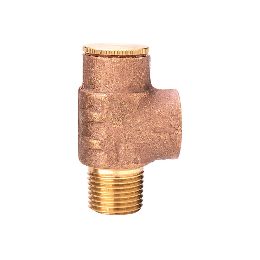 Zurn 12-P1550XL-75 1/2" Lead-Free Pressure Relief Valve, Non-Adjustable, Lead-Free Bronze, NPT