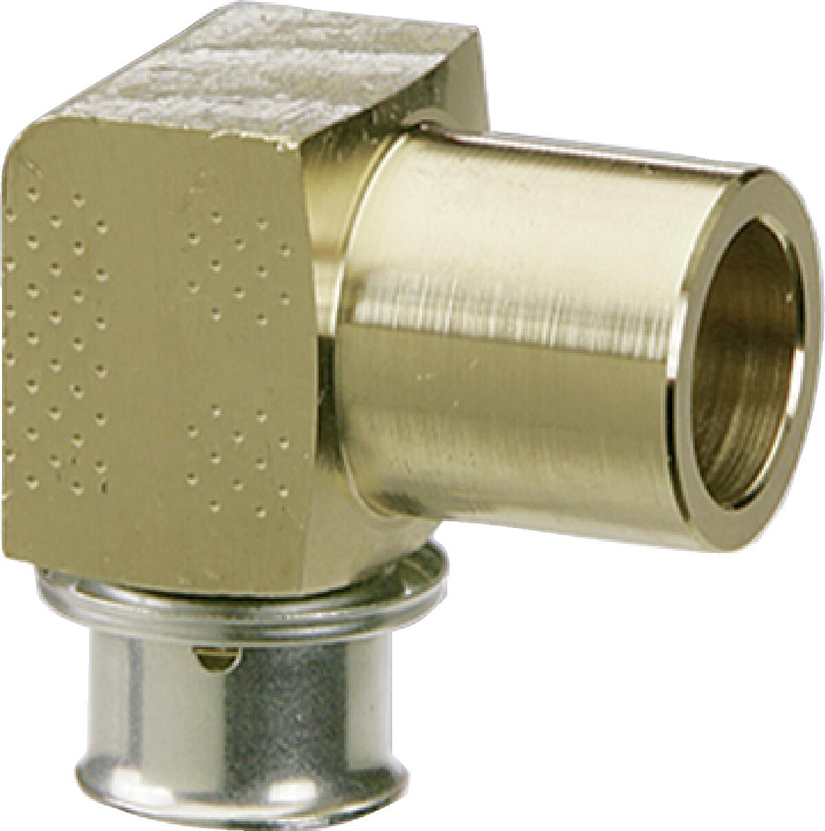 Viega 99308 1/2" PEX Press x 3/4" Sweat Lead-Free PureFlow Press 90° Elbow, Silicon Bronze (Pack of 10)