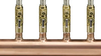Viega 17224 12-Outlet Hydronic Manifold, 3/4" Outlets, 1-1/2" Trunk, Type L Copper