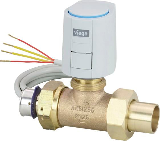 Viega 17231 1" Zone Valve, Solder x PEX Press, 24 V