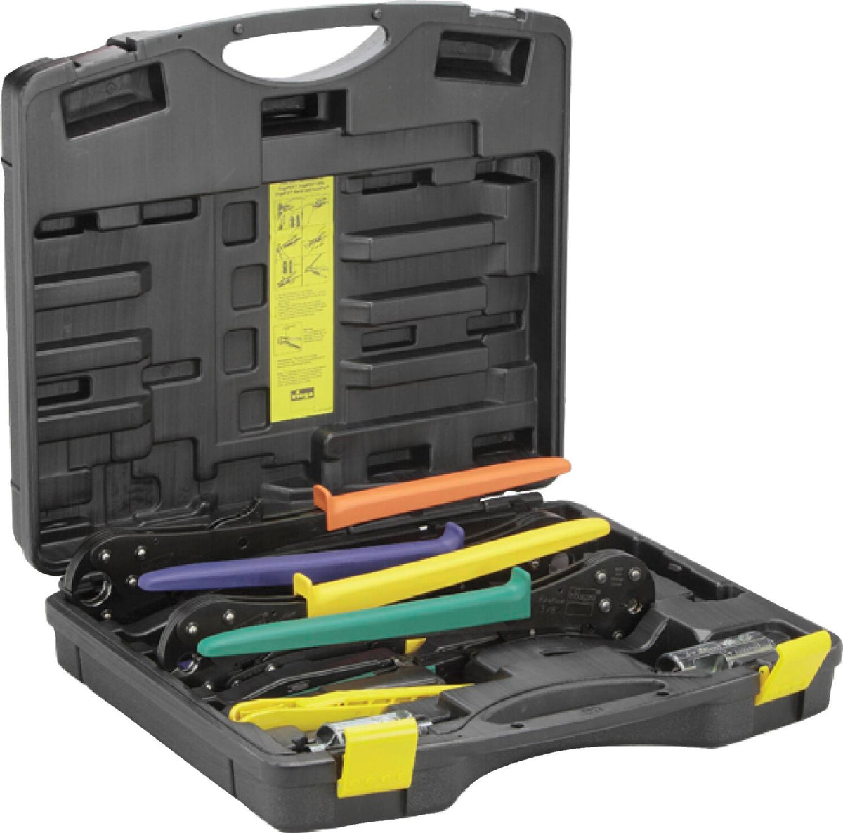 Viega 56010 PureFlow Press Complete Plumbing Tool Set, 3/8, 1/2, 3/4, 1 in