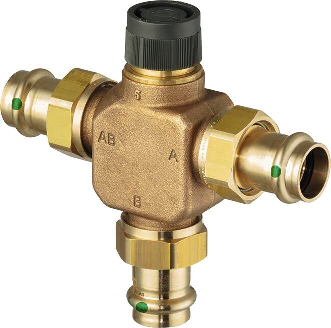 Viega 87420 1/2" Three-Way Diverting and Mixing Valve, Press