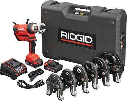 Viega 56091 RIDGID RP 350 Standard Press Tool Kit, ProPress Jaws 1/2 - 2 in