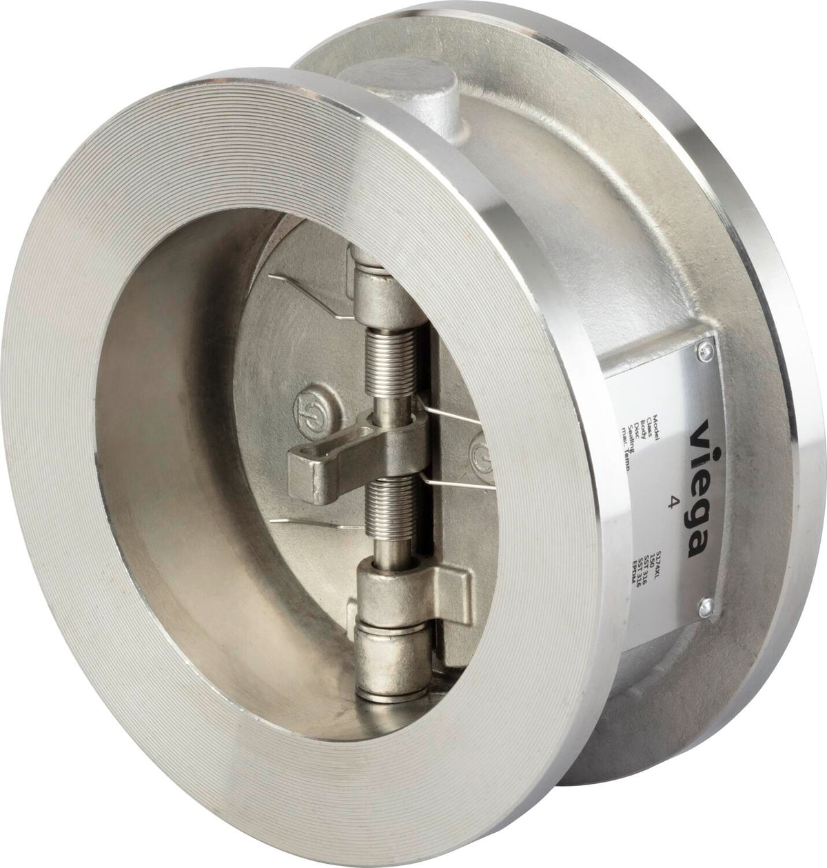 Viega 86970 MegaPress 316 Wafer Check Valve, 4"