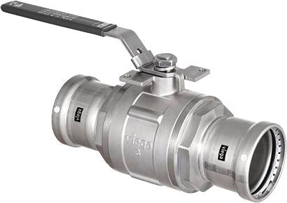 Viega 86795 MegaPress FKM Ball Valve, 3", Press x Press