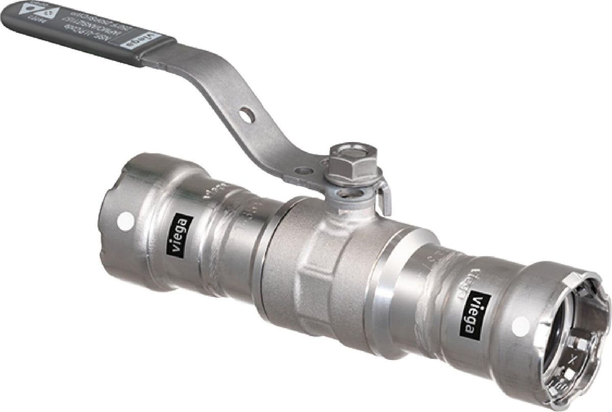 Viega 28945 MegaPress FKM Ball Valve, 1/2"