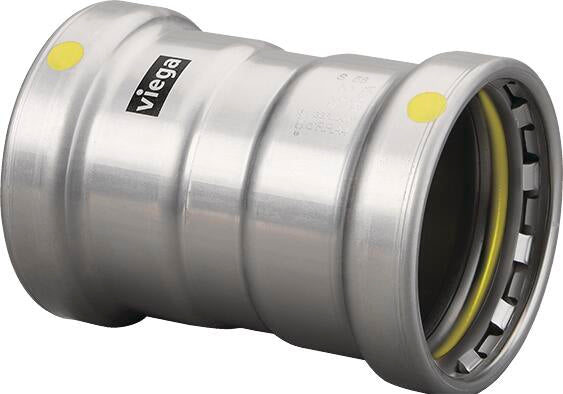Viega MegaPressG Coupling, With Stop, 3"
