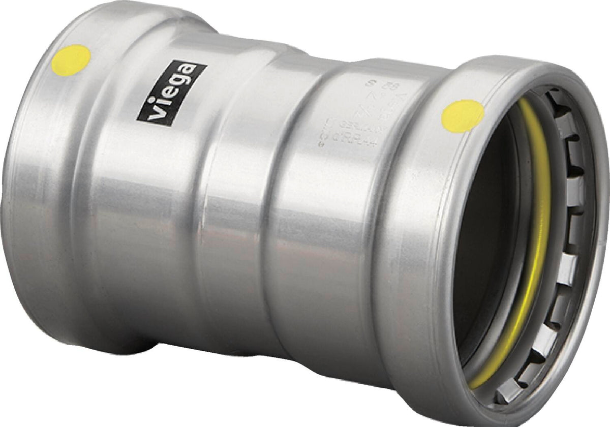 Viega MegaPressG Coupling, With Stop, 2-1/2"