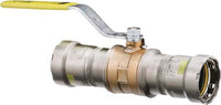 Viega 30620 MegaPressG Ball Valve, 1-1/2", Press x Press