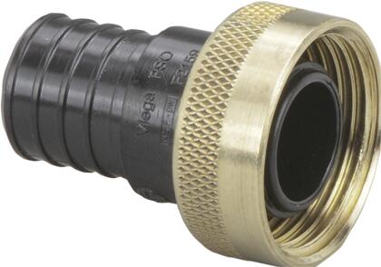Viega 50151 1" PEX Crimp x 1" Supply PureFlow Crimp Supply Adapter, PolyAlloy (Pack of 5)
