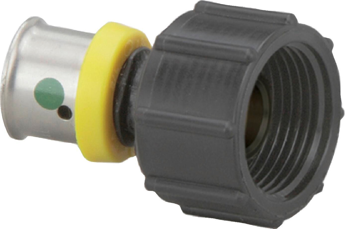 Viega 49224 3/8" PEX Press x 1/2" Port PureFlow Press Port Adapter, Polymer (Pack of 6)