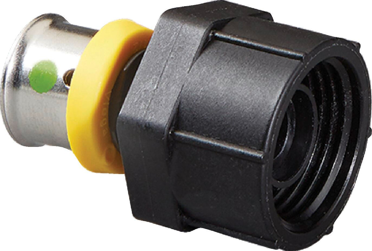 Viega 49223 3/8" PEX Press x 1/2" Closet PureFlow Press Closet Adapter, Polymer (Pack of 5)