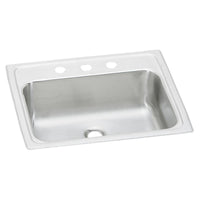 Elkay Celebrity Stainless Steel 19" x 17" x 6-1/8", 3-Hole Single Bowl Drop-in Bathroom Sink PSLVR1917LO3