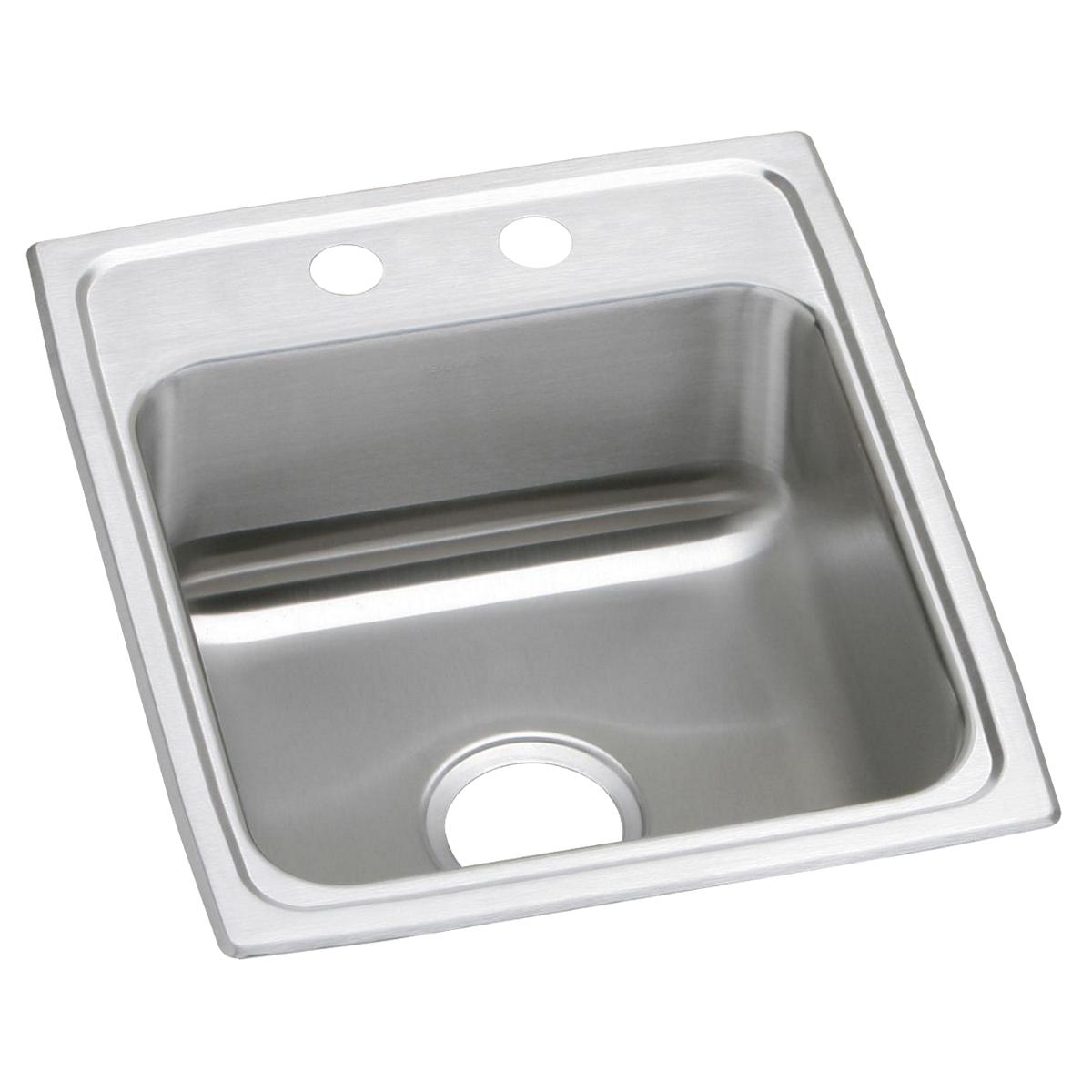 Elkay Celebrity Stainless Steel 17" x 20" x 7-1/8", 2-Hole Single Bowl Drop-in Sink PSR17202