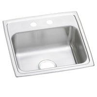 Elkay Celebrity Stainless Steel 19" x 18" x 7-1/8", 2-Hole Single Bowl Drop-in Sink PSR19182