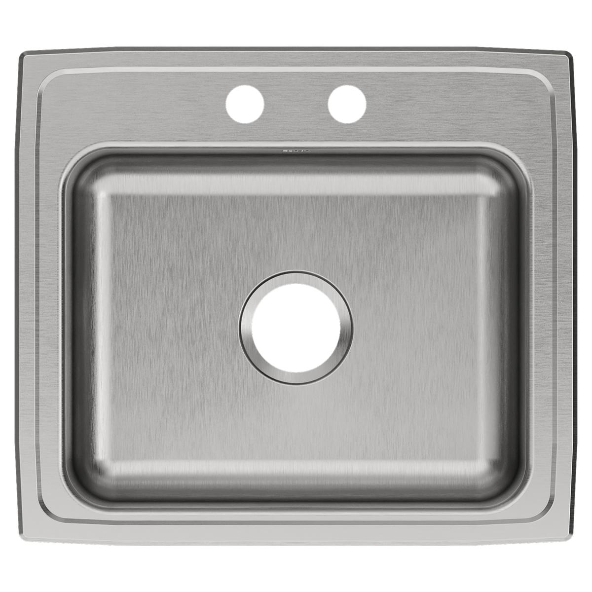 Elkay Celebrity Stainless Steel 22" x 19-1/2" x 7-1/8", 2-Hole Single Bowl Drop-in Sink PSR22192