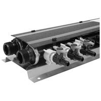 Zurn (2) 1" Male Cold Inlet/Outlet Main Ports and (1) 1" Male Hot Inlet Main Port, (6) 1/2" Male Hot Outlet Branch Ports, (12) 1/2" Male Cold Outlet Branch Ports QPPM6H12C