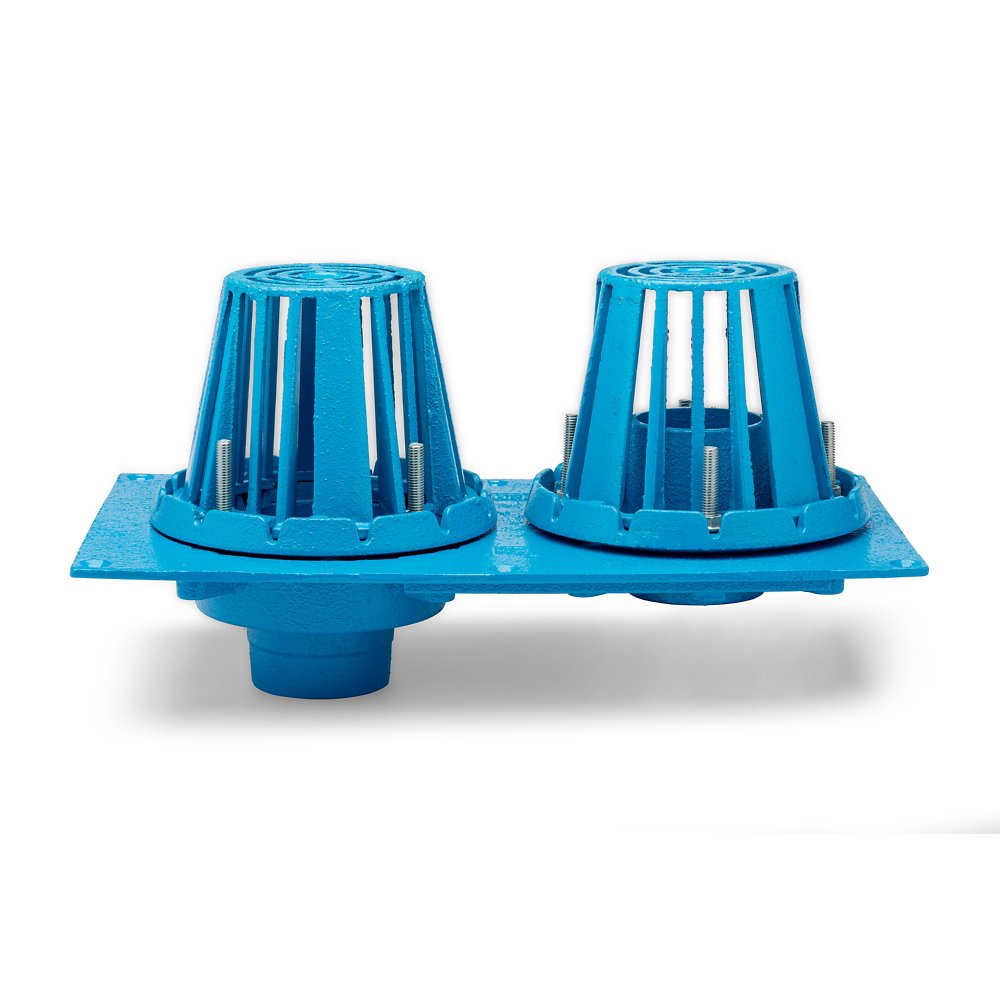 Zurn RD2130-NH3-CI Combination Roof Drain, Cast Iron, No-Hub