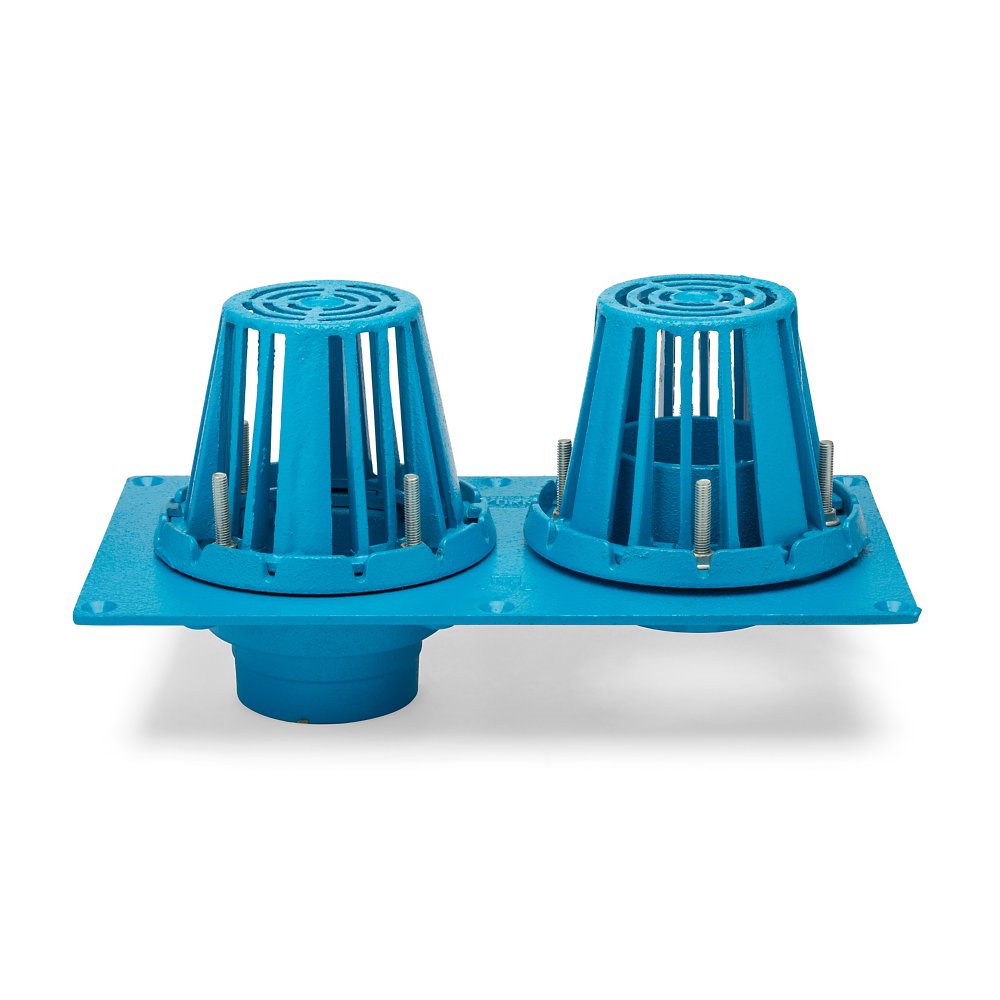 Zurn RD2130-NH2-CI Combination Roof Drain, Cast Iron, No-Hub