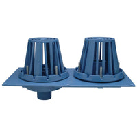Zurn RD2130-NH3-C-CI Combination Roof Drain, Cast Iron, No-Hub