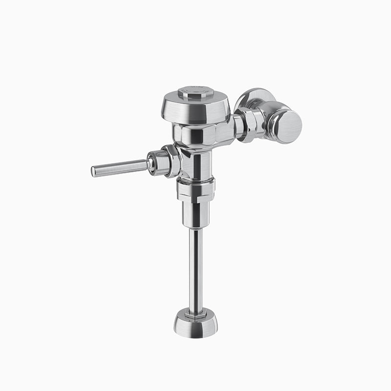 Sloan Royal 186-0.125 Exposed Manual Flushometer, 0.125 gpf, Top Spud, Brushed Stainless