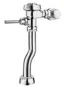 Sloan Royal 115-1.28 Exposed Manual Flushometer, 1.28 gpf, Top Spud, Polished Chrome, 2" Offset