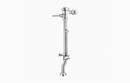 Sloan Royal BPW 1000-1.6 Exposed Manual Flushometer, 1.6 gpf, Top Spud, Polished Chrome, Saniguard Handle, 2" Offset, with F190 2 Option OFF