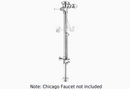 Sloan Royal BPW 1100-6.5 Exposed Manual Flushometer, 6.5 gpf, Top Spud, Polished Chrome