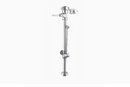 Sloan Royal BPW 1100-1.6 Exposed Manual Flushometer, 1.6 gpf, Top Spud, Polished Chrome, Saniguard Handle, 2 Wall Bumpers, Double Wall Bumper