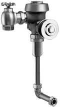 Sloan Royal 195-1.0 Concealed Manual Flushometer, 1.0 gpf, Rear Spud, Unfinished (Rough Brass), 3-3/4" LDIM, Metal Index Handle