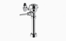 Sloan Royal 111-1.6 Exposed Manual Flushometer, Top Spud, Polished Chrome, Left of Valve Handle, Angle Stop Extended Bumper, Option G Option B