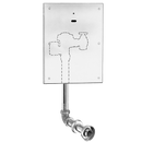 Sloan Royal 140 ESS Concealed Hardwired Sensor Water Closet Flushometer (1.6 GPF), 11"-12-3/4" LDIM, 13x17 SS Panel Wall Box, Stainless Steel