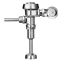 Sloan Royal 186-0.125 Exposed Manual Flushometer, 0.125 gpf, Top Spud, Polished Chrome, Wheel Handle Control Stop, with H735 2954 939 0000