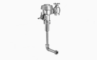 Sloan Royal 9613-0.5 Concealed Manual Flushometer, 0.5 gpf, Rear Spud, Unfinished (Rough Brass)