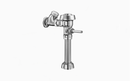 Sloan Royal 100-3.5 Exposed Manual Flushometer, 3.5 gpf, Top Spud, Polished Chrome, Front of Valve Handle