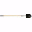 Long handle round point fiberglass shovel