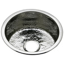 Elkay Stainless Steel 16-3/8" x 16-3/8" x 7", Single Bowl Dual Mount Bar Sink Hammered Mirror SCF16FBSH
