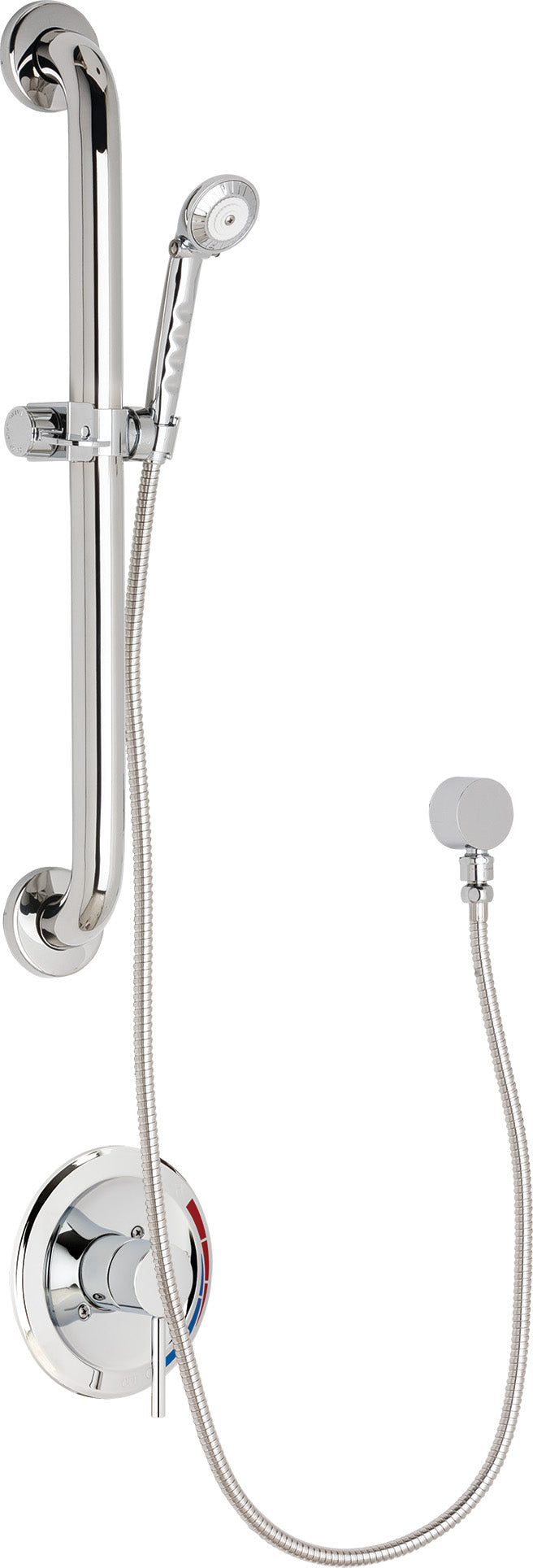 Chicago Faucets SH-PB1-00-013 1/2" Grab Bar, NPT