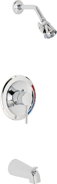 Chicago Faucets SH-PB1-07-100 1/2" Pressure balancing tub and shower system with shower head and tub spout