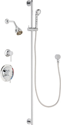Chicago Faucets SH-PB1-11-032 1/2" Pressure balancing shower system with hand spray and 48" slide bar