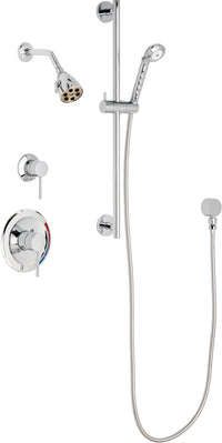 Chicago Faucets SH-PB1-11-041 1/2" Pressure balancing shower system with hand spray and 24" slide bar