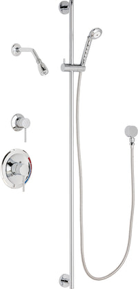 Chicago Faucets SH-PB1-12-022 1/2" Pressure balancing shower system with hand spray and 48" slide bar
